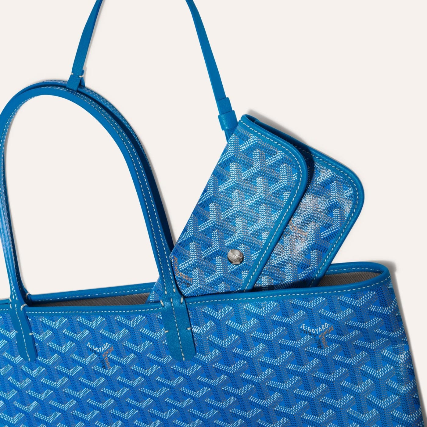 Goyard Saint Louis PM Tote Bag Sky Blue - Image 4